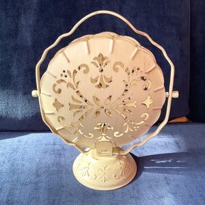 VINTAGE TIERED TEA TRAY. FOLDING TIDBIT TRAY. WONDERFUL!